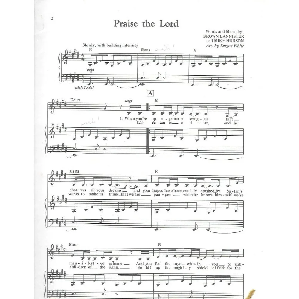 Praise the Lord Sheet Music 1980 DaySpring Imperials Gospel Piano Vocal - Picture 3 of 3